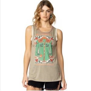 NWT Double D Ranch Wear Hi-Yo Silver Western Top Tank